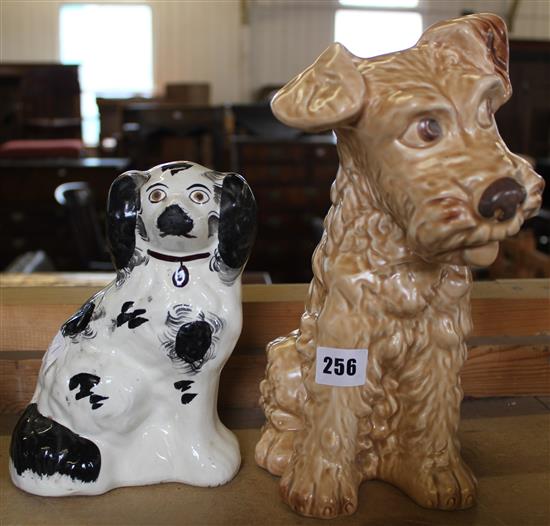 Sylvac terrier & Staffordshire dog